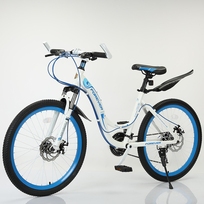 24inch Student Gear Shift Mountain Bike 24-Speed Outdoor Sports Bike Youth Road Bike Adult Bicycle Dual Disc Brake