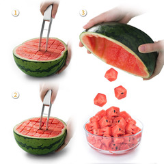 Watermelon cutting tool 304 stainless steel watermelon slicer watermelon divider tool watermelon cutting tool