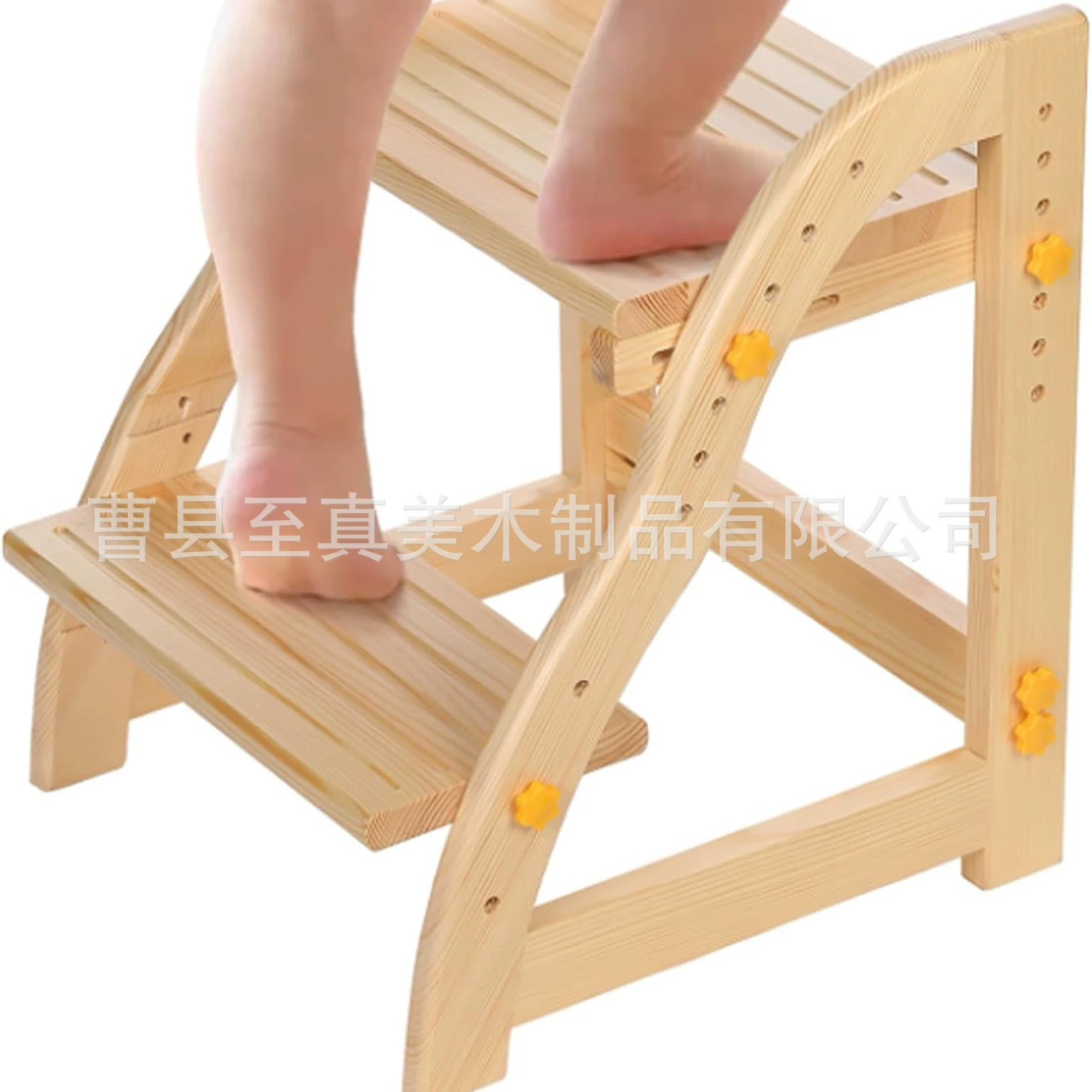 Бытовая детская ступенчатая табуретка детская ванная комната деревянная двухслойная ступенчатая табуретка многофункциональная педаль из массива обуви
