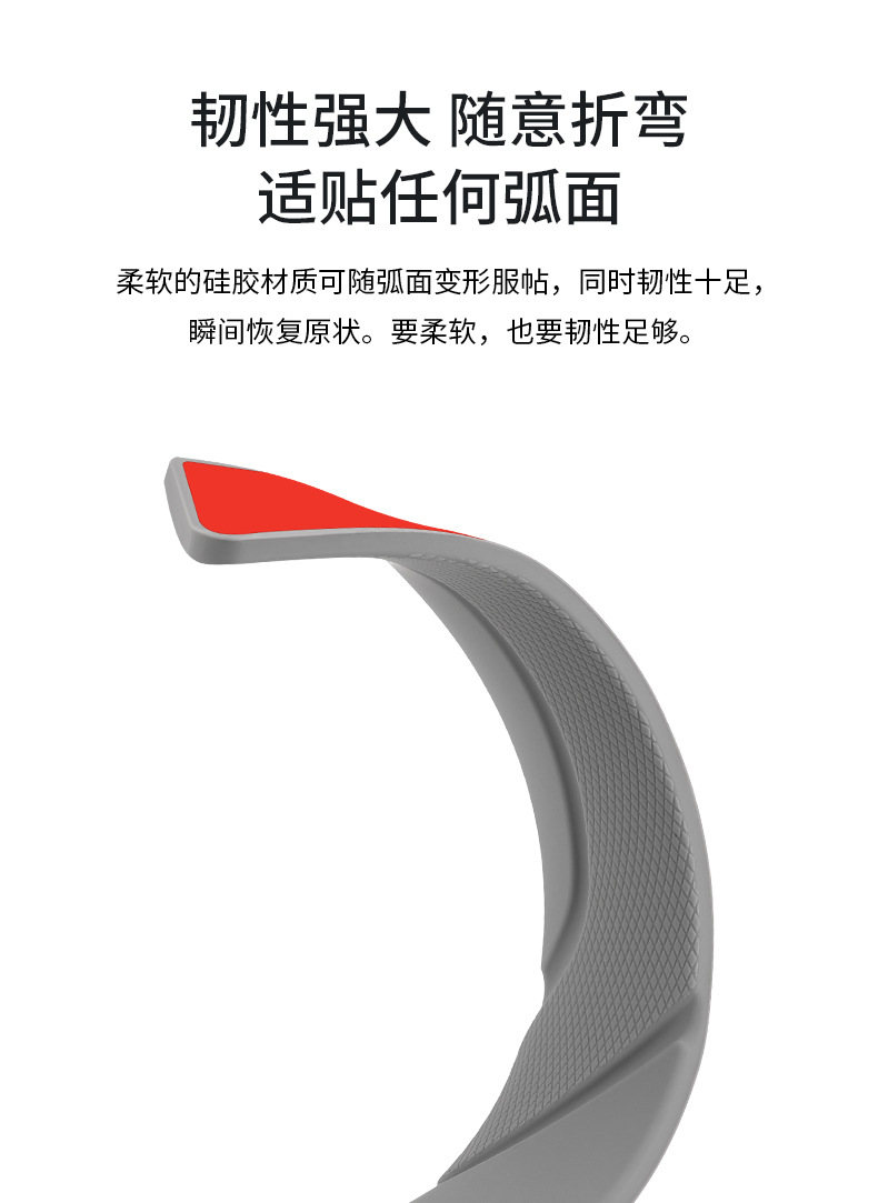 Car wheel eyebrow anti-collision strip silicone widened front and rear bumper anti-collision anti-scratch strip thickened wheel decoration protective sticker