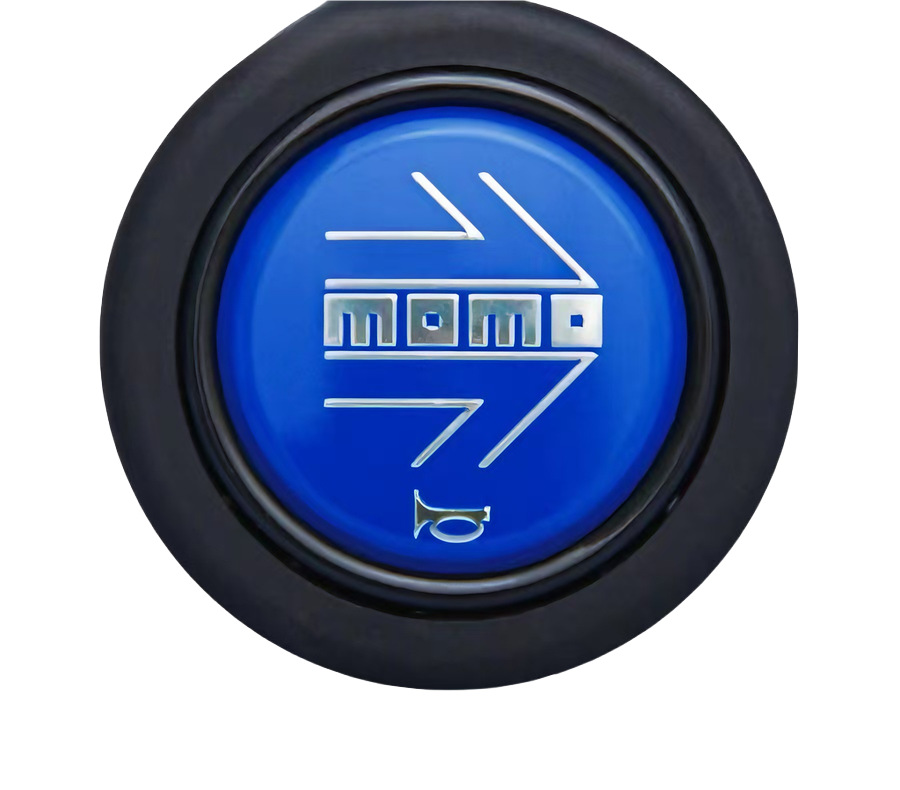 Carbon Fiber Horn | Universal Steering wheel - blue