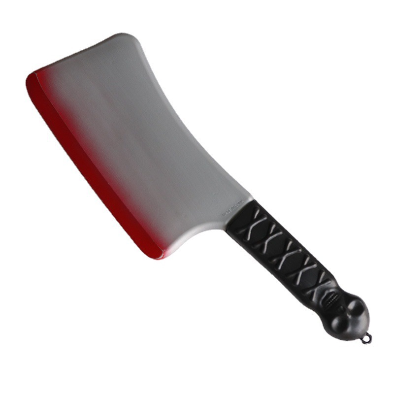 Halloween accesorios cuchillo de punta sangriento soplado cuchillo de frutas cosplay espectáculo de hechizo juguetes de simulación cuchillo de colza de sangre