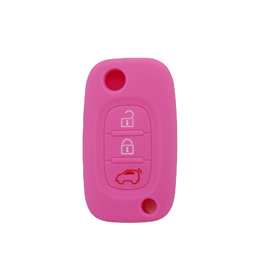 适用Benz斯玛特折叠3键硅胶钥匙套smart forfour锁匙包遥控保护套