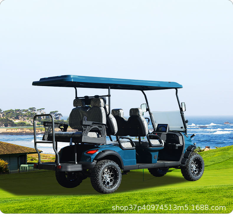 Electric golf cart sightseeing car four-wheel foreign trade quality scenic spot park stadium sales department car ferry manufacturers