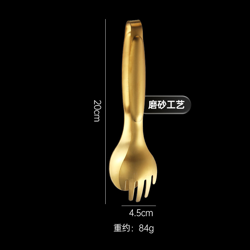 304 acero inoxidable mano clip de comida buffet clip de alimentos grueso pan clip de carne de barbacoa clip de ensalada