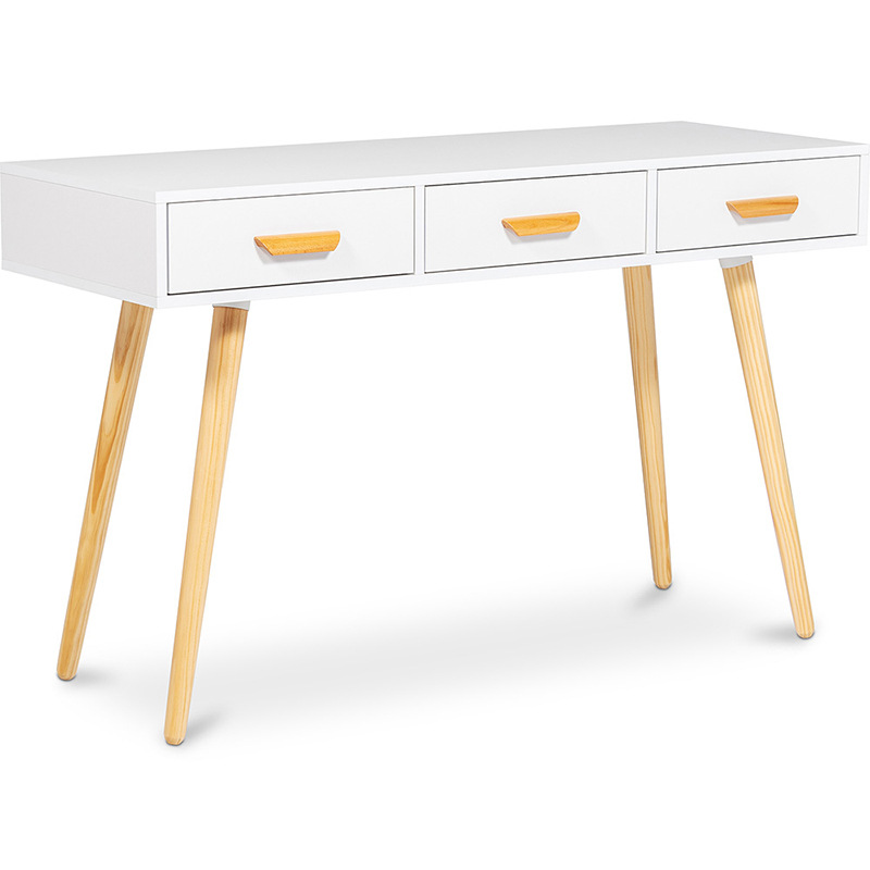 Escritorio de estilo minimalista moderno se puede utilizar como tocador escritorio de la computadora mesa de estudio material de la placa