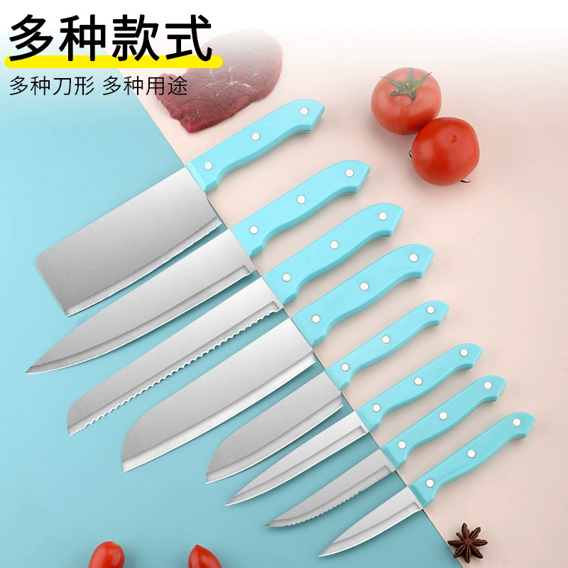 Кухонный нож из нержавеющей стали с полной ручкой, кухонный нож, нож для фруктов и хлеба, японский китайский нож, кухонный нож с тремя гвоздями