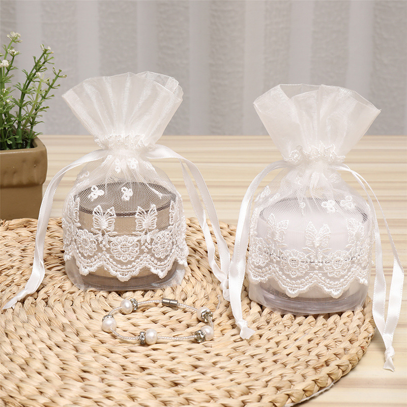 white jewelry storage bag