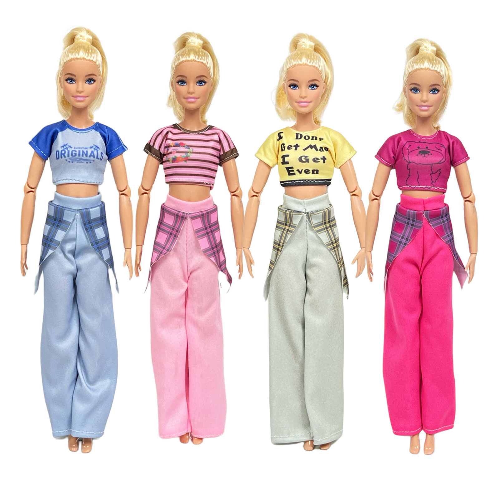 11.5inch Fashion Design Pants Set 30cm 1/6 Doll Outfit Change Clothes Barbie Doll Toy