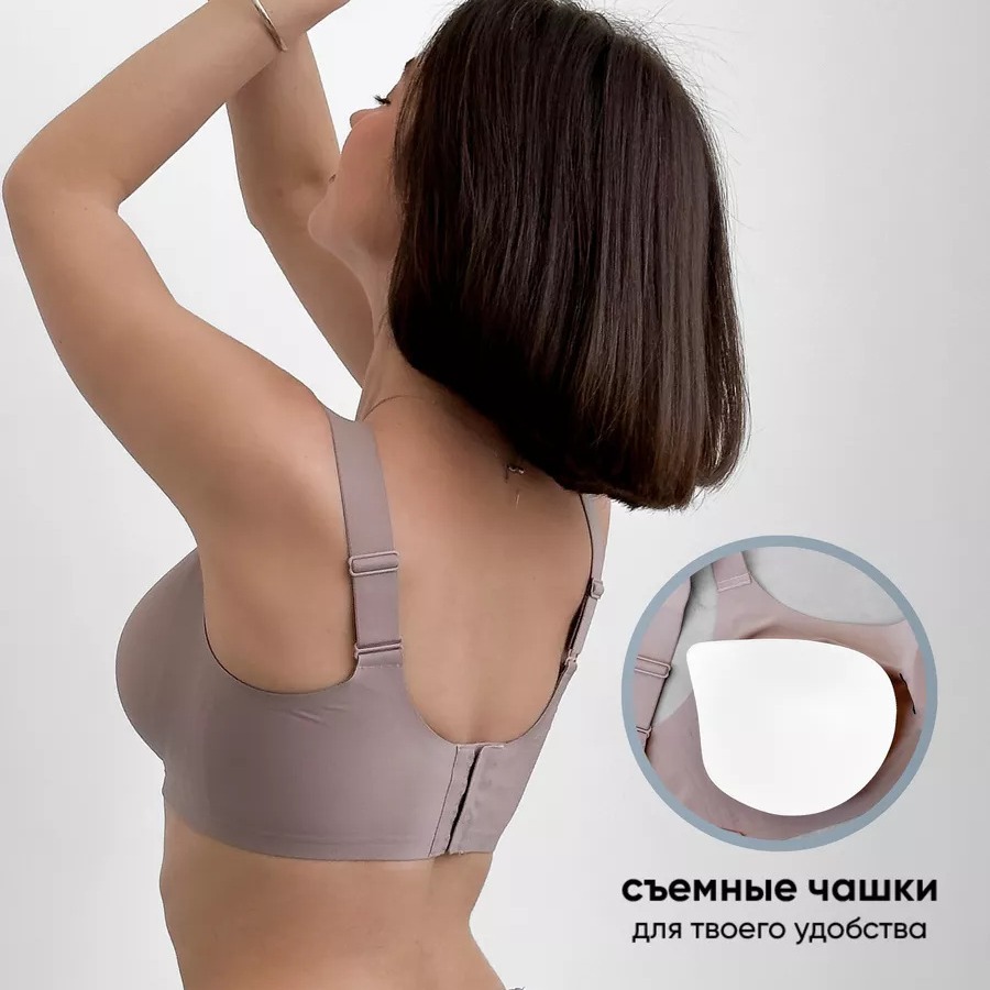 Plus Size Wire-Free Strapless Bra For Women Seamless Comfort CF Cup Lingerie Reduces Side Fat Prevents Sagging_voghion.com