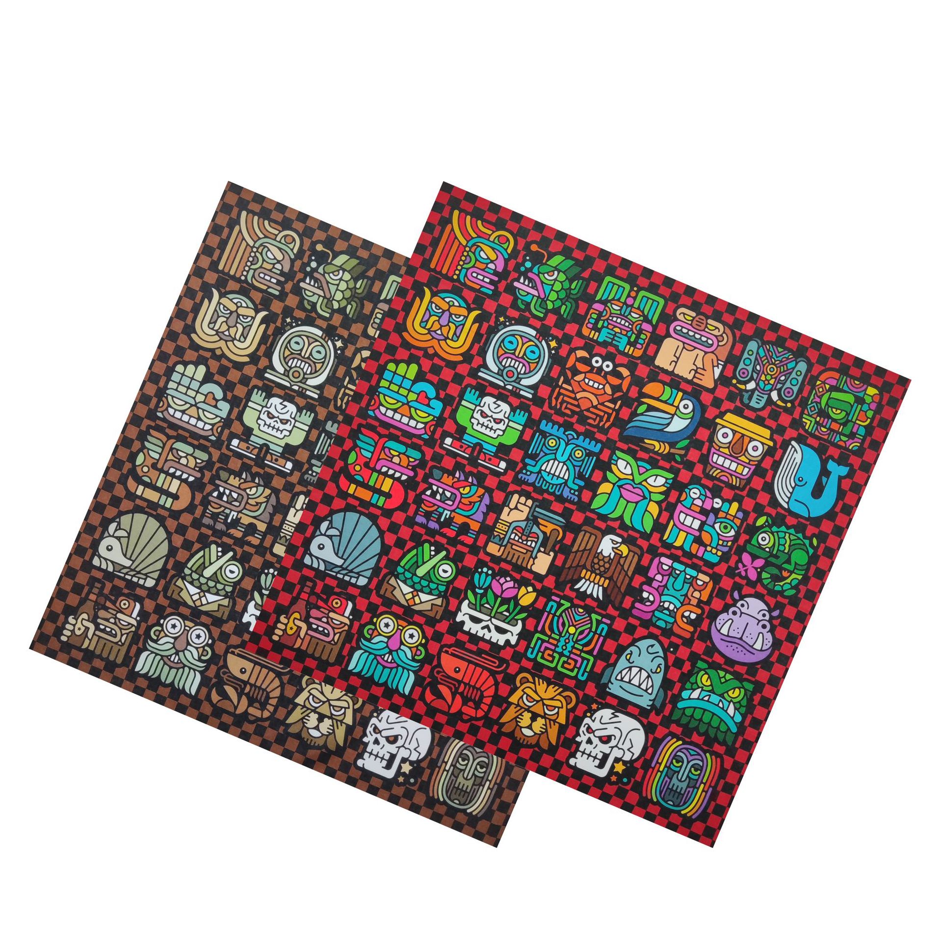 Pure cotton marine life digital print bandana, hip-hop street dance outdoor cycling headscarf, decorative face scarf