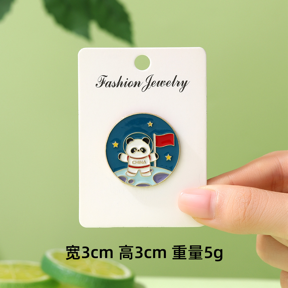 Dibujos animados lindo panda flor flor broche colección de la familia panda animal metal insignia accesorios de ropa para niños regalos