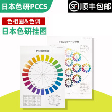 日本色研PCCS色卡挂图色相环色彩空间搭配教学色彩研究cata0801