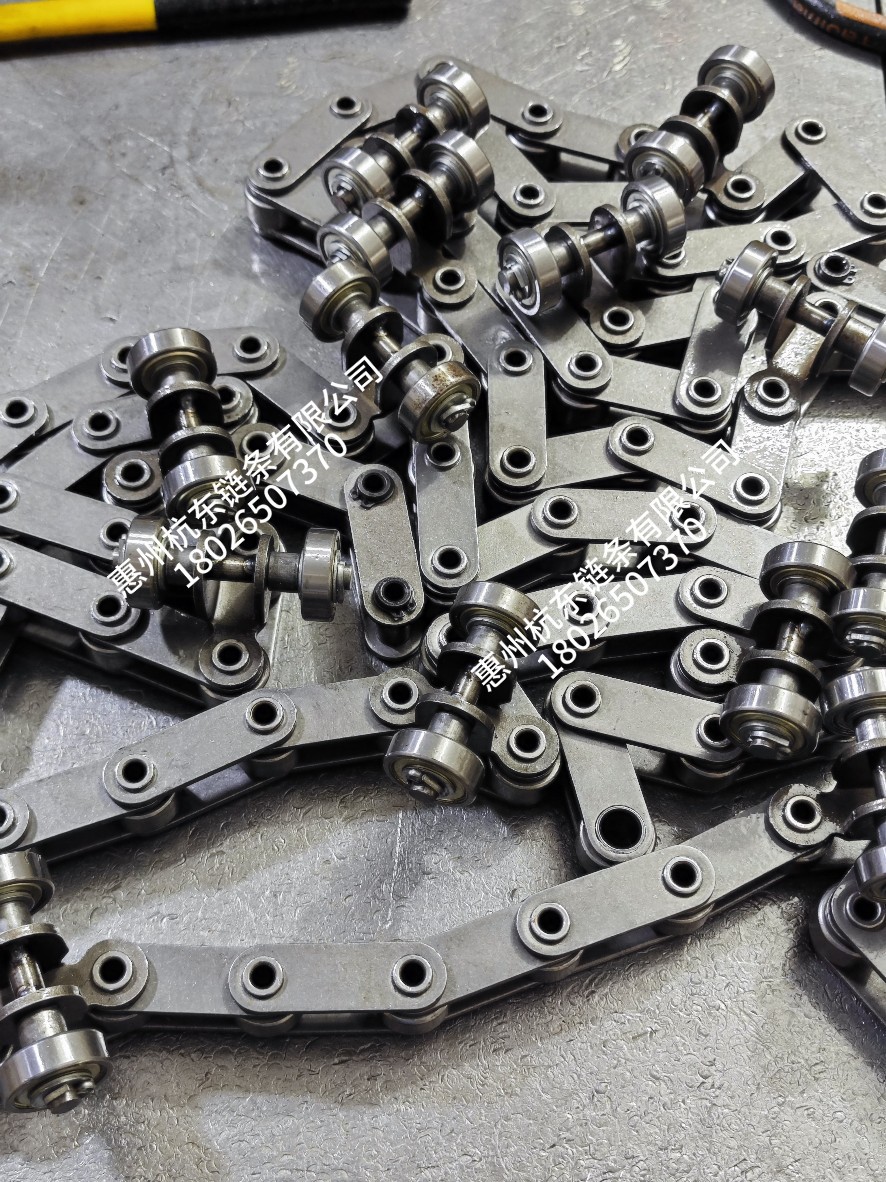 供应P50.8涂装链条字链C2082HHP空心链喷涂线专用流水线