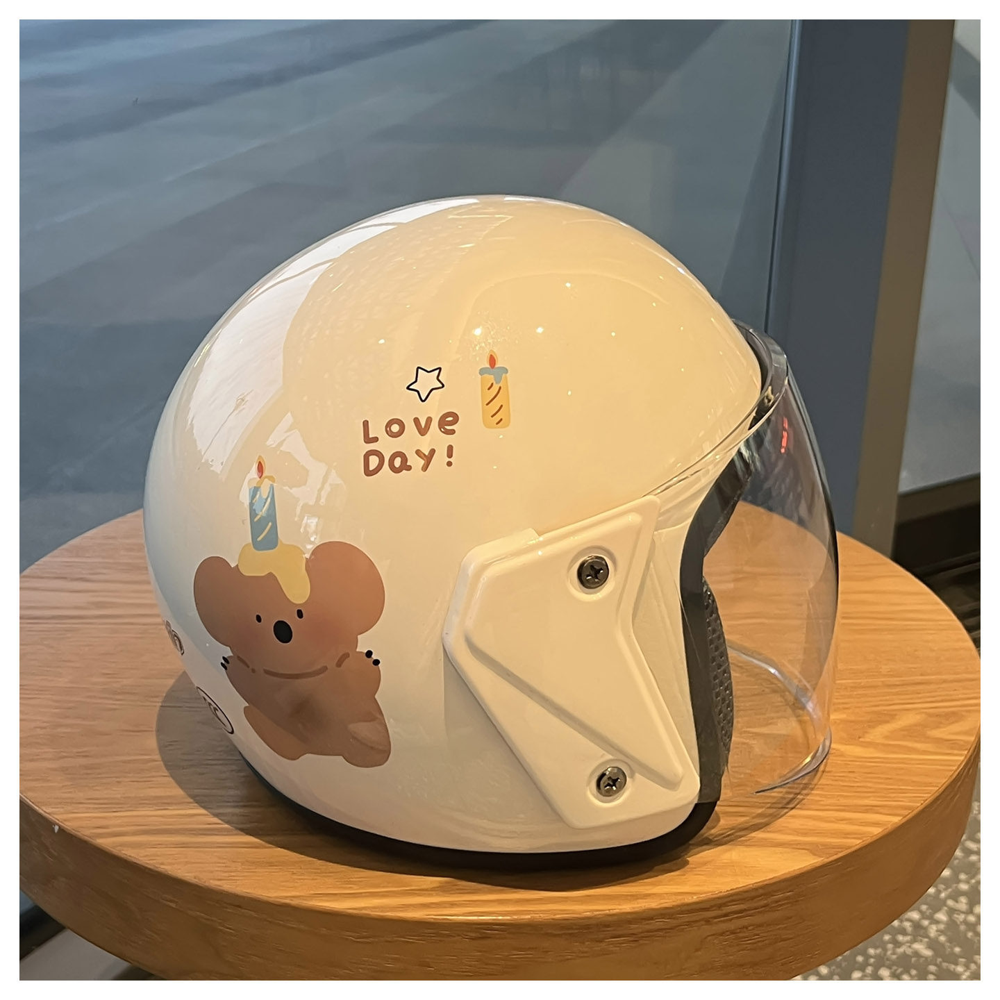 3C National Standard Certified Electric Vehicle Helmet, Men's and Women's Motorcycle Helmet, Four-Season Windproof Universal Cartoon Cute Safety Helmet