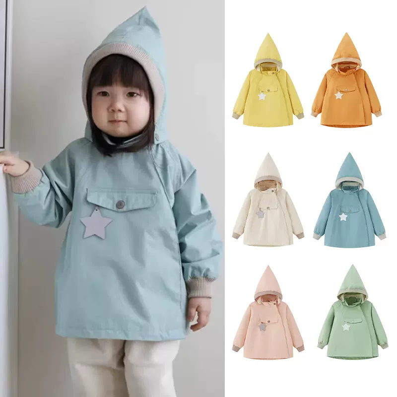 儿童风衣外套2025秋冬欧美新款保暖连帽衣服男童女童宝宝童装上衣