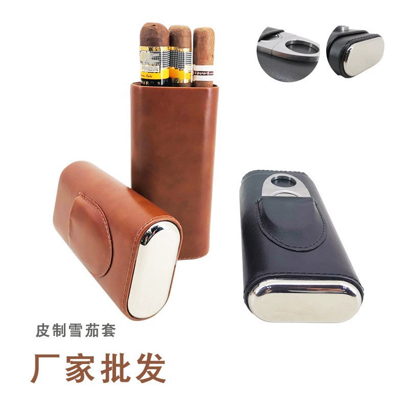 Новый двухголовый аппаратный чехол портативный увлажняющий ящик для сигар коробка