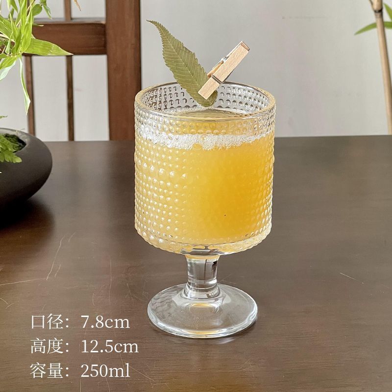 热红酒玻璃杯高脚杯甜品杯冷饮杯鸡尾酒杯创意玻璃杯高颜值ins风|undefined