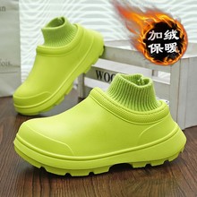 ins秋冬欧美网红热销新款增高加厚底棉拖鞋女士居家休闲棉拖slide