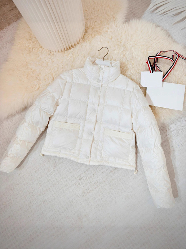 「秋冬新款」Mo家2025FW 女款Jarcieu编织饰边口袋短款保暖羽绒服|undefined