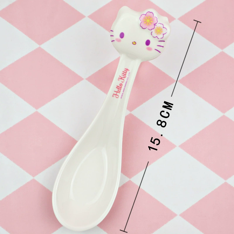 Hello Kitty, hello kitty, sanrio, spoon, tableware for food, children's dinner plate