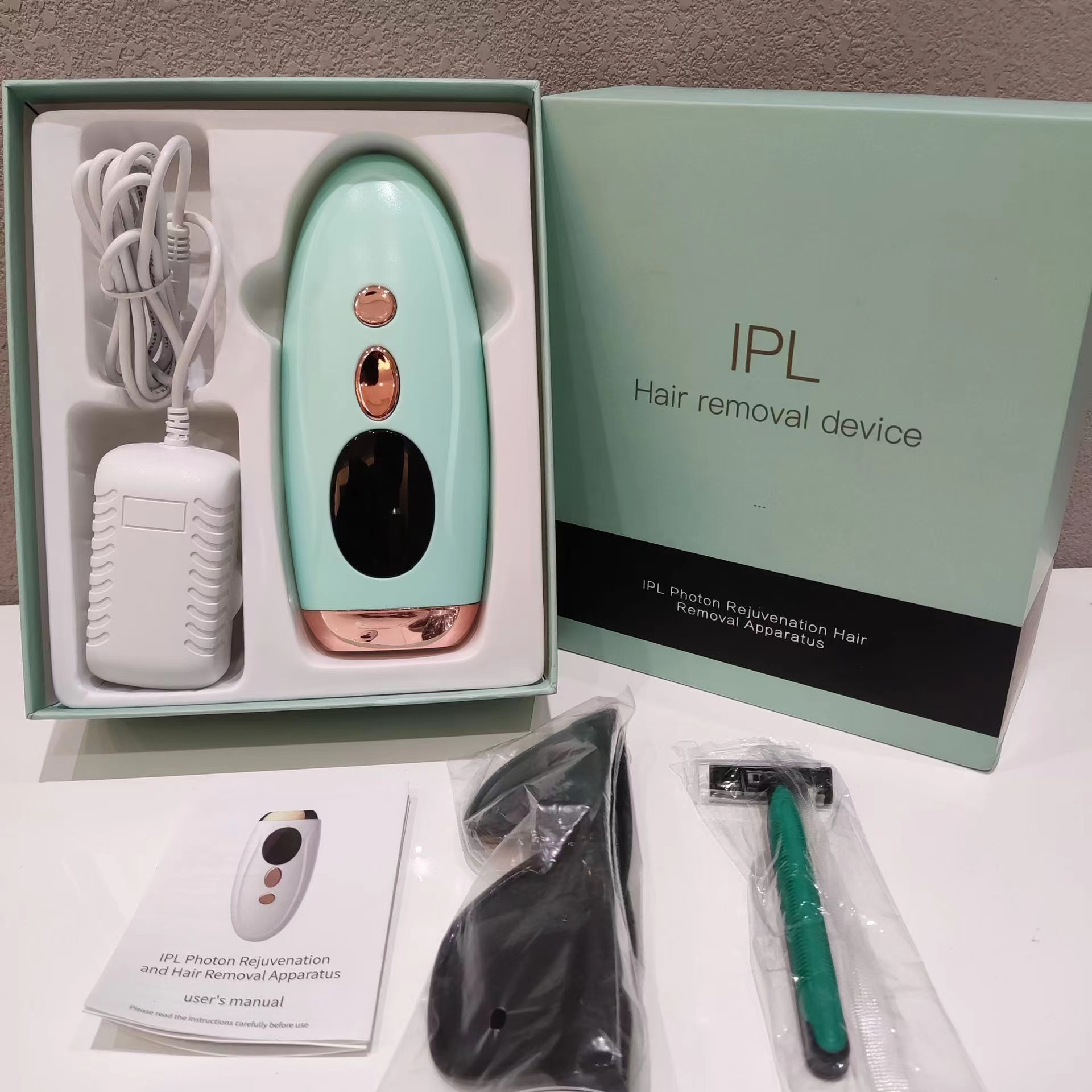 Suministro exclusivo transfronterizo de dispositivo de rejuvenecimiento fotónico y depilación, láser pulsado intenso de uso doméstico, instrumento de belleza para depilación corporal completa sin dolor, portátil image 11