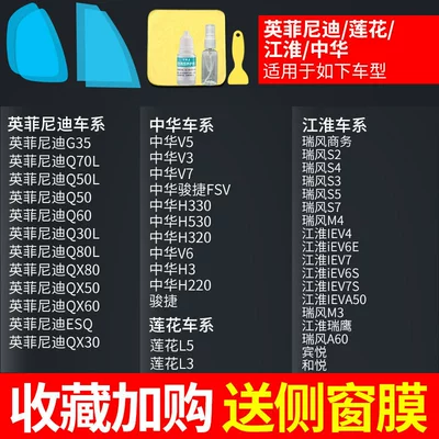 Car Rearview Mirror Rainproof Rearview mirror rainproof sticker - exclusively-for-infinitilotusjacchina-comes-with-side-windows-practice-film