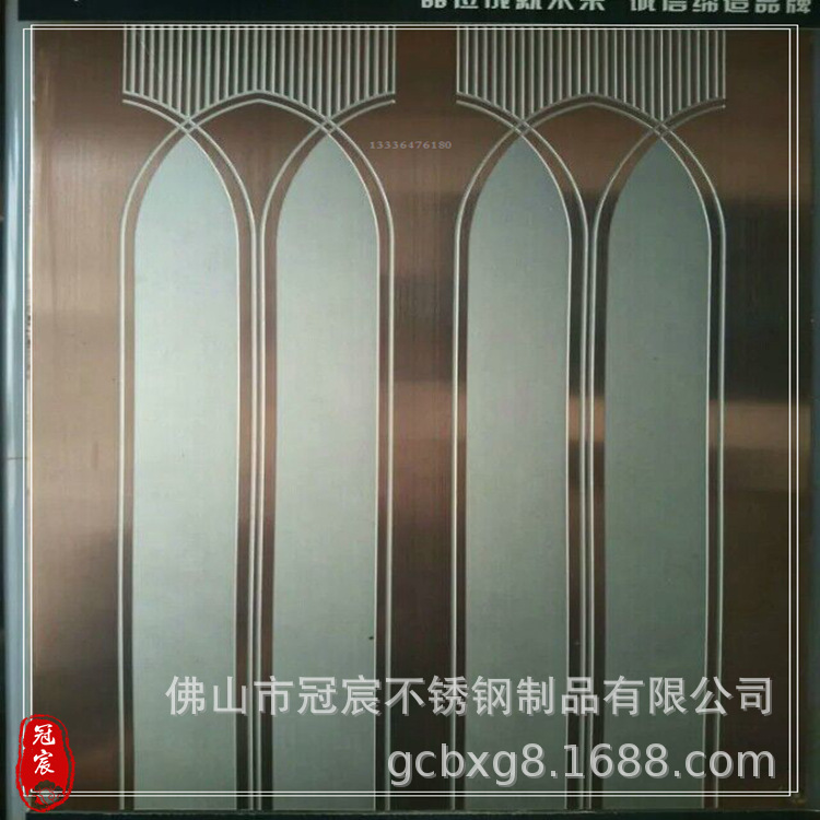 Black Mirror Stainless Steel Laser Plate for Entrance Door Titanium Etched Pattern Plate for Elevator Door Decoration