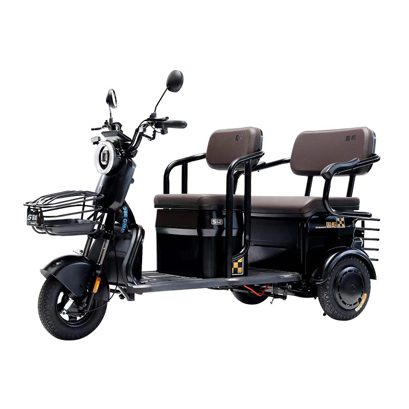 Exportación de comercio exterior C6 vehículo eléctrico asistido de edad avanzada scooter eléctrico familiar para recoger a los niños nuevo triciclo