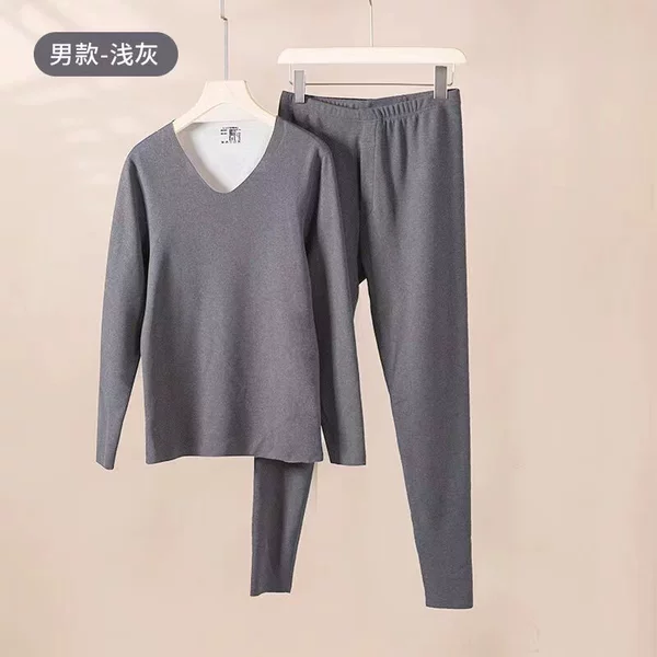 Silk wool men's style-grey