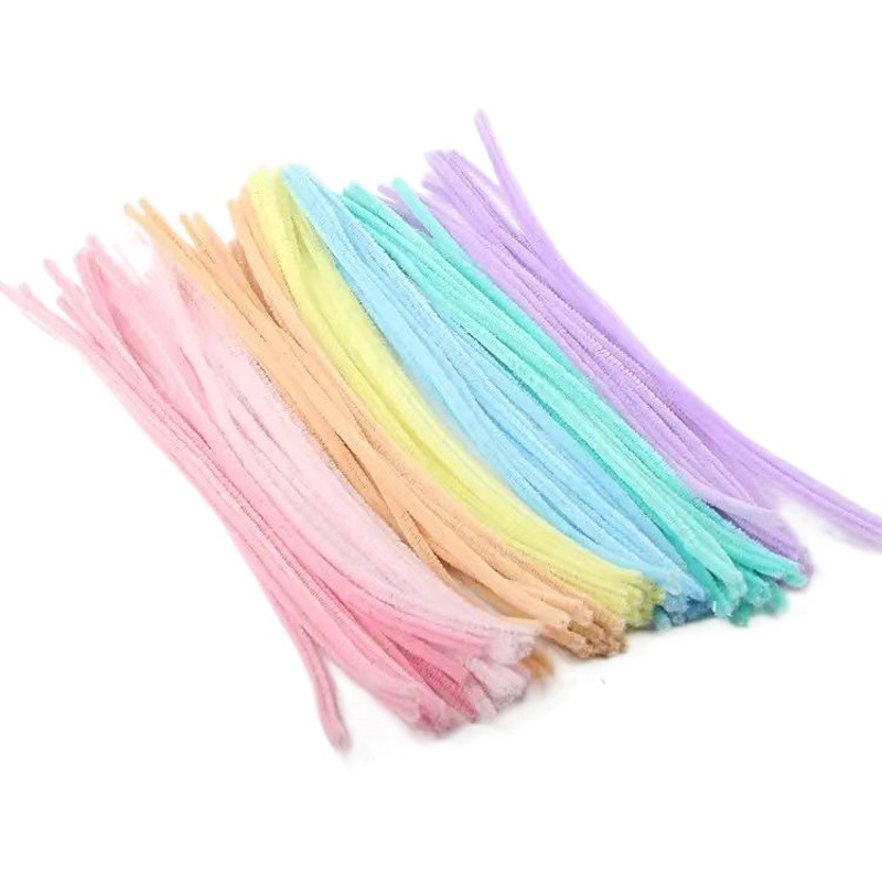 Juguetes educativos para niños Macarons súper densos Raíz de pelo de color súper denso Varilla de torsión hecha a mano Paquete de material al por mayor