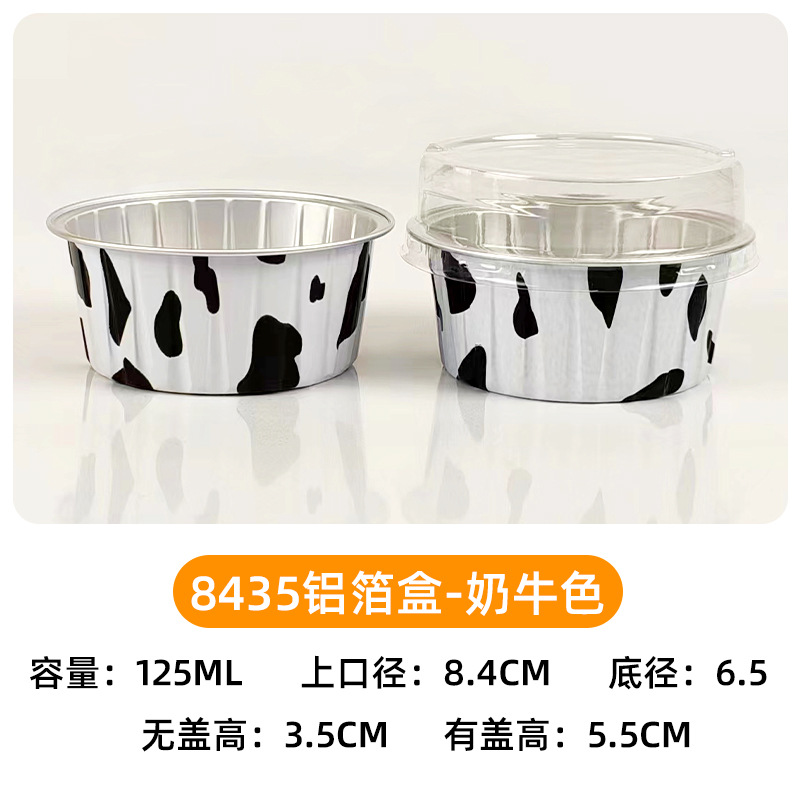 Taza de postre resistente a la cocción recubrimiento para hornear pastel de taza freidora de aire horno tazón especial pudín caja de papel de aluminio
