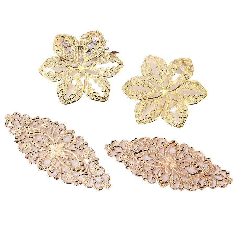 Golden hairgrip for bride, Chinese hairpin, accessories, DIY 5
