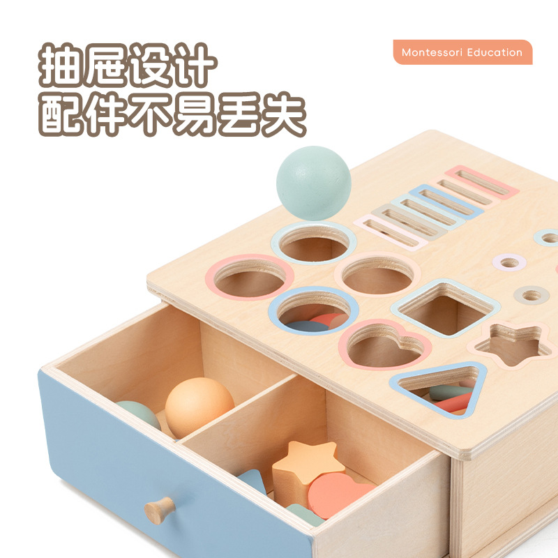 Formas geométricas de la educación temprana Montessori, ciencias cognitivas, ayudas didácticas para igualar colores, caja de clasificación de monedas para niños, juguetes educativos