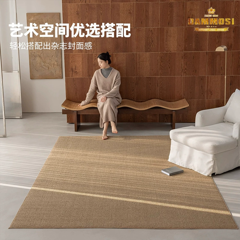 Большой дом, устойчивый к пятнам коврик в форме ананаса, устойчивый к пятнам однотонный ковер для гостиной, высококачественный коврик из сизаля в стиле середины века в стиле ретро, ​​высококачественный коврик для спальни