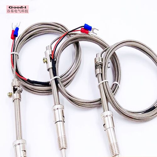 Manufacturer compression spring thermocouple K type E type WRNT-01 temperature probe temperature sensor high precision wear-resistant thermocouple