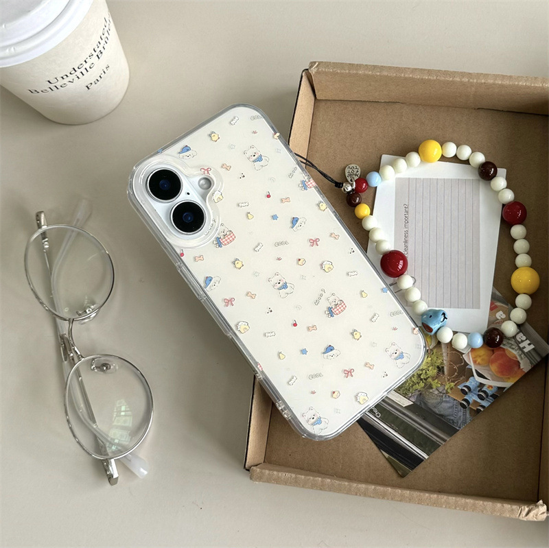 Pantalla completa linda West Highland para iPhone16ProMax Apple 15 funda para teléfono móvil 14 cadena 13 nuevo 15PM