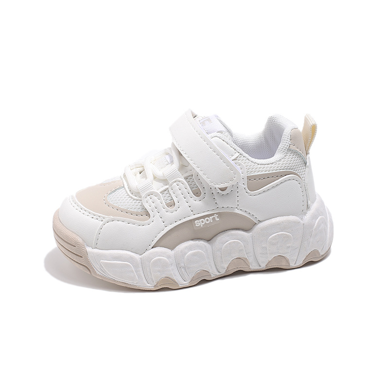 Zapatos deportivos para niños 2025 primavera nueva malla transpirable moda versátil con suela suave para niños, niñas y niños zapatos para padres