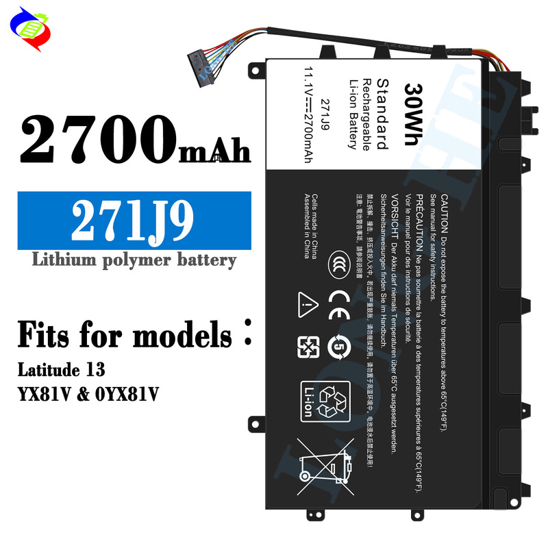 Suitable for Dell 271J9 Notebook Battery Latitude 13/Yx81V/0Yx81V Factory Wholesale Export Suitable for Dell 271J9 Notebook Battery Latitude 13/Yx81V/0Yx81V Factory Wholesale Export