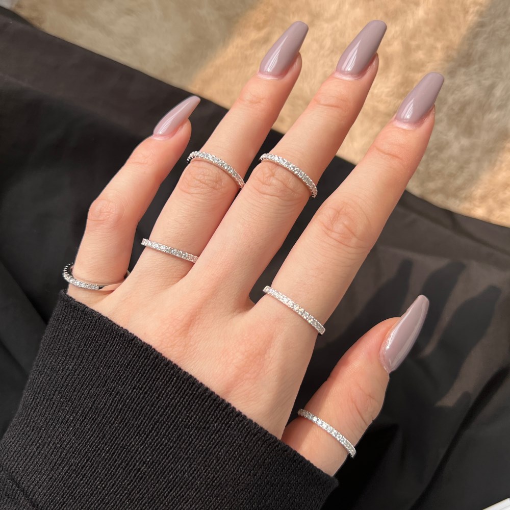 Rings Classification 925 Sterling Silver Zircon Geometric Rings