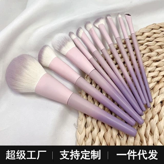 星黛紫10支化妆刷套装套刷眼影刷鼻影刷散粉刷腮红刷毛柔软不吃粉