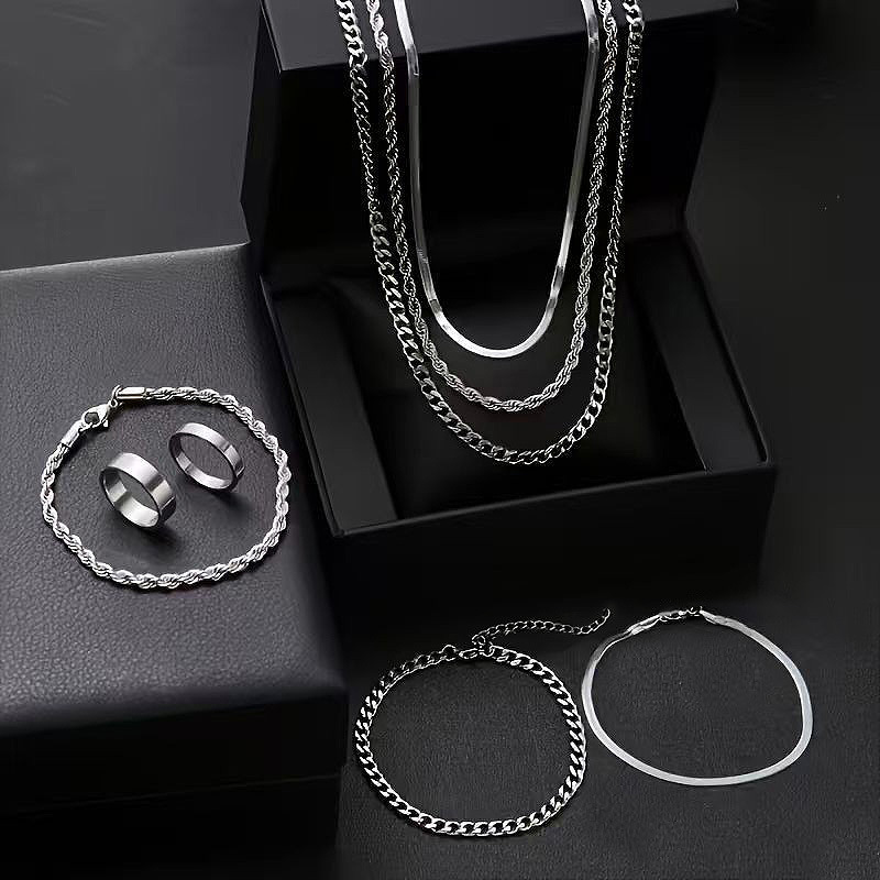 Minimalist Titanium Ring For Women & Men Plain Stainless Band_voghion.com