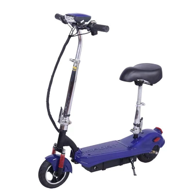 Electric Mini Scooter Small Ant Electric Scooter Foldable Lightweight Pocket Car One Button Folding Children (Qatlanan elektrik velosipedlər) - 36v-brushless-ccc-motor-front-and-rear-shock-absorbing-solid-tire-40-50km-blue