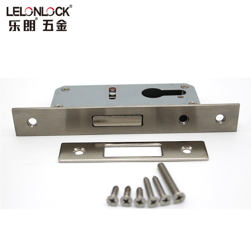 Personalizado acero inoxidable 30 un solo canal de lengua puerta cuerpo de cerradura puerta invisible puerta de aleación de aluminio marco puerta cuerpo de cerradura de tierra