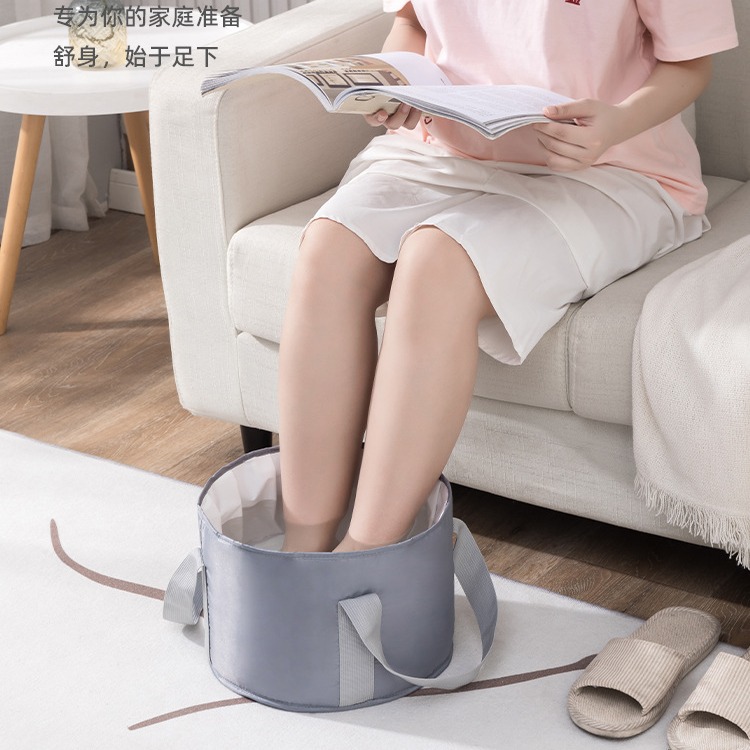 Baño de pies plegable bolsa baño de pies aislamiento baño de pies cubo dormitorio cubo profundo sobre ternero hogar Portátil Baño de pies artefacto