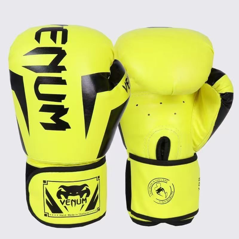 Guantes de boxeo niños adultos guantes de boxeo taekwondo gimnasio ejercicio dedo completo lucha Sanda al por mayor cualquier logotipo