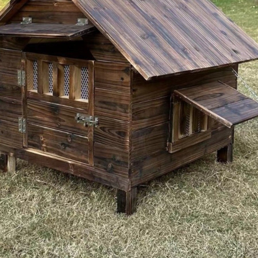 방비 야외 탄산 나무 사계절 개 집 고양이 집 개 사육장 고양이 사육장 애완 동물 집 사육장