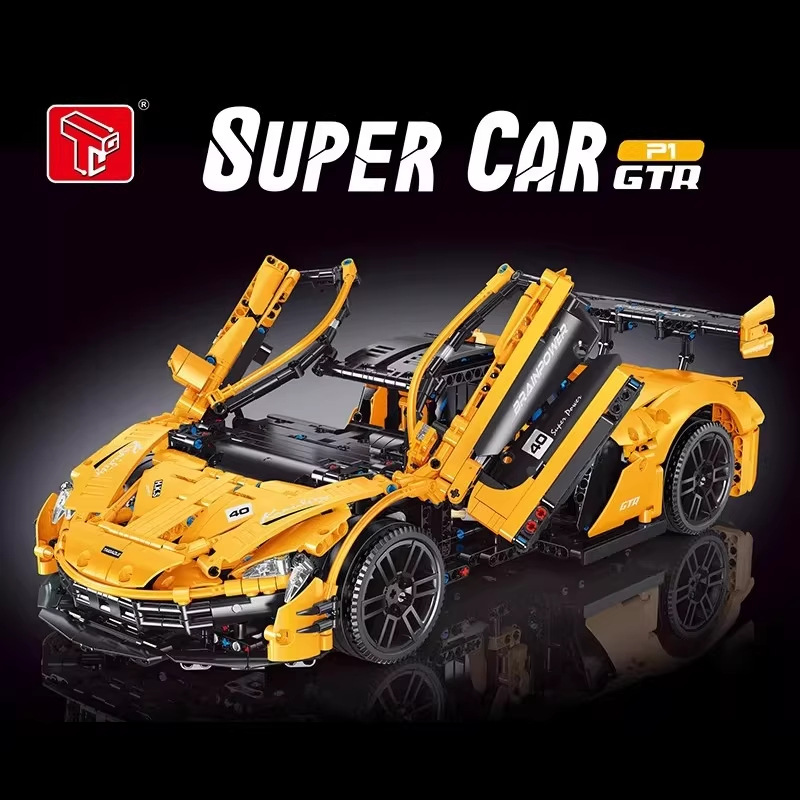 Pegol T5040 McLaren coche deportivo ensamblaje modelo de bloques de construcción puede ser controlado remotamente grupo mecánico pequeño juguete de partículas image 1