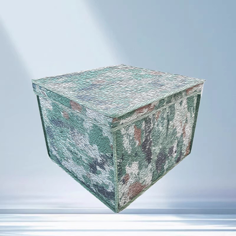 Camouflage Storage Box Flame Blue Storage Box Oxford Cloth Storage Box Housekeeping Storage Box Public Supplies Storage Box