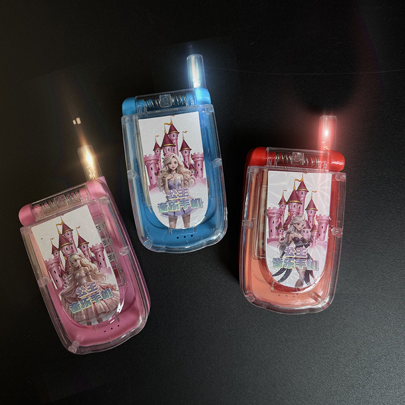 プリンセスミュージックライトフリップ電話クリエイティブ子供用電話おもちゃシミュレーション教育早期教育露店おもちゃ|undefined